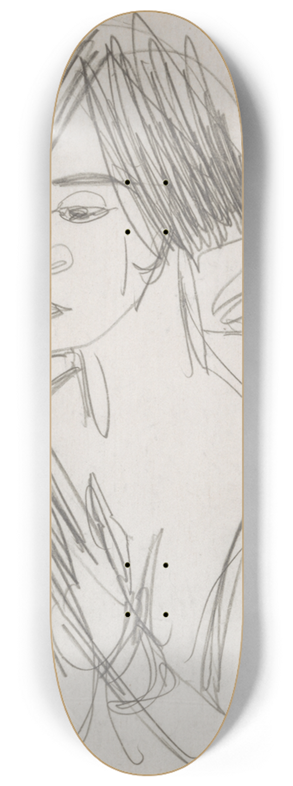 Ernst Ludwig Kirchner - Gerda 8.25 inch art skate deck