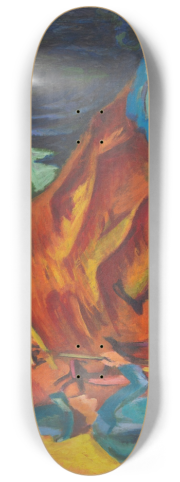 Ernst Ludwig Kirchner - Heimkehrende Ziegenherde 8.25 inch art skate deck