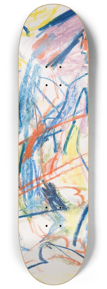 Ernst Ludwig Kirchner - Heuernte 8.25 inch art skate deck