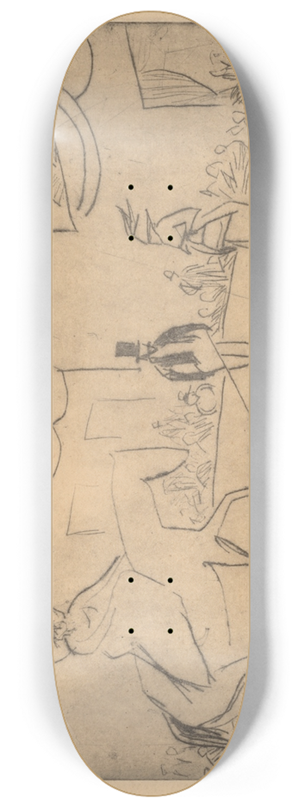 Ernst Ludwig Kirchner - Hippodrome 8.25 inch art skate deck