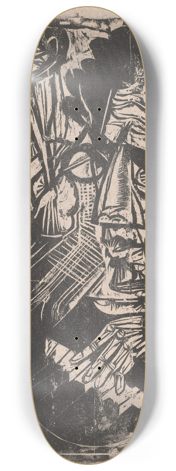 Ernst Ludwig Kirchner - Komponist Otto Klemperer (Sanatorium Kohnstamm) 8.25 inch art skate deck
