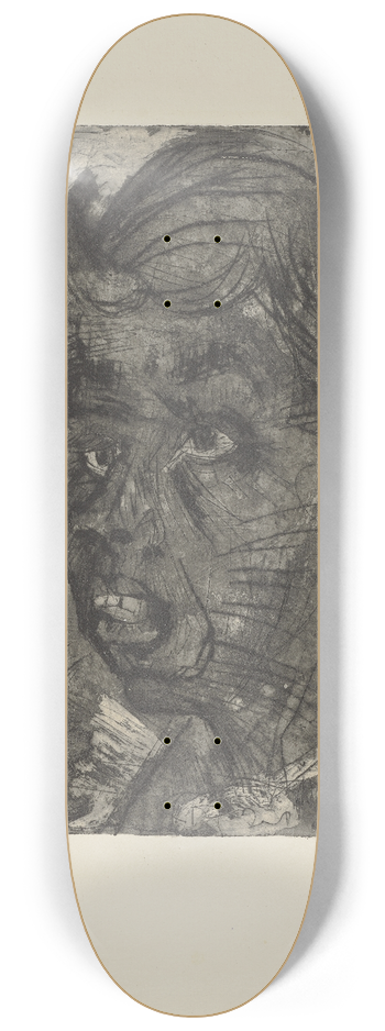 Ernst Ludwig Kirchner - Kopf einer Buerin (Fr. Schmid) 8.25 inch art skate deck