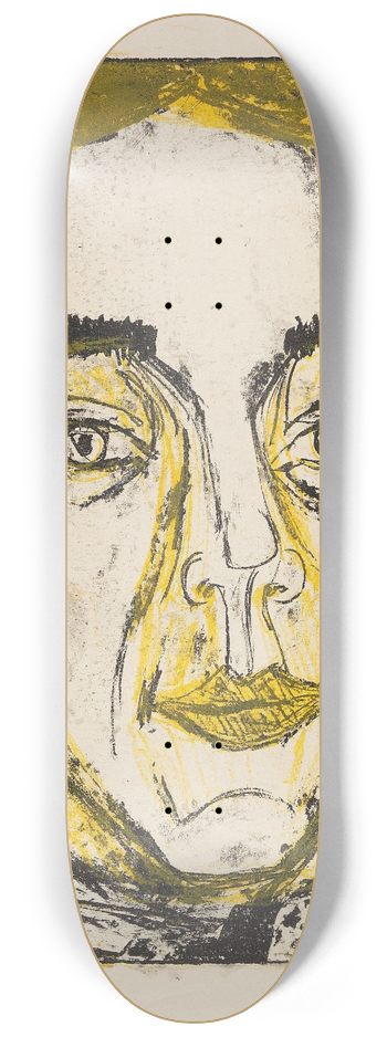 Ernst Ludwig Kirchner - Kopf Mary Wigmann 8.25 inch art skate deck