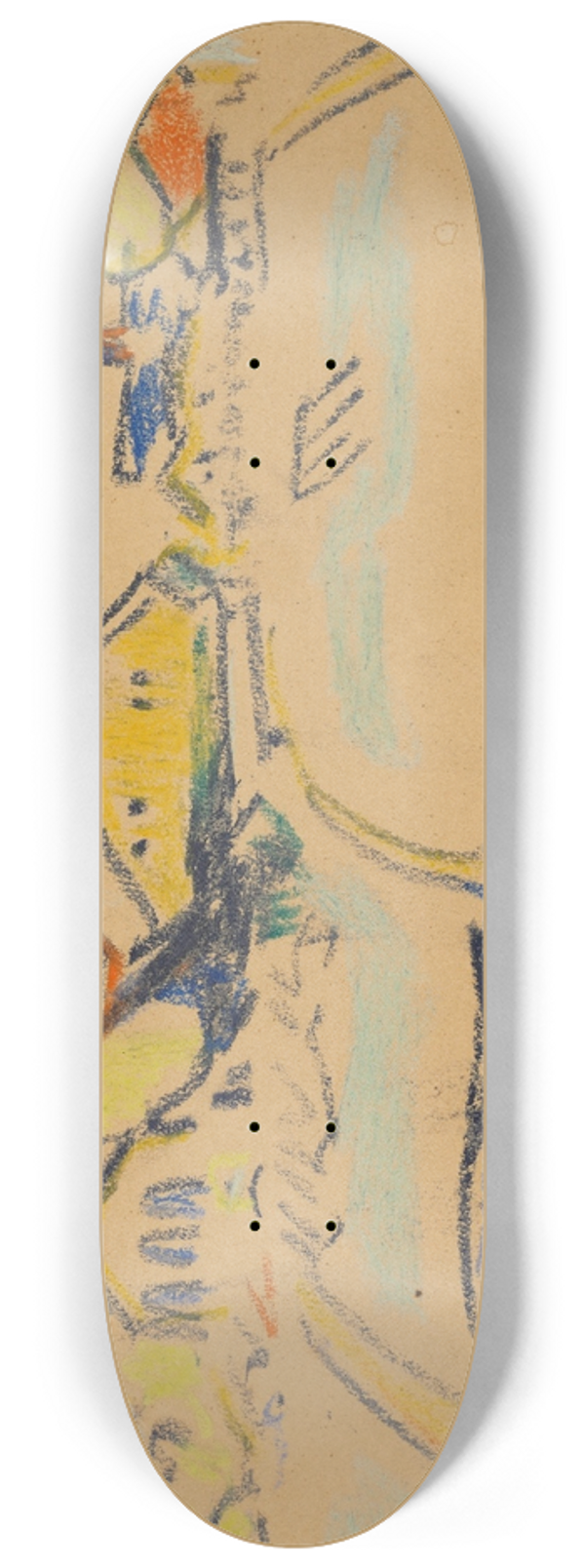 Ernst Ludwig Kirchner - Landschaft bei Dresden 8.25 inch art skate deck