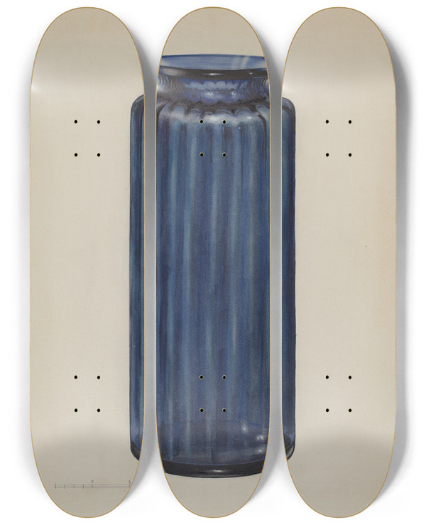 Triptych art skateboard deck of John Tarantino Jar_1 by John Tarantino (1935)