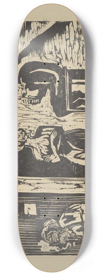 Ernst Ludwig Kirchner - Mondnacht 8.25 inch art skate deck