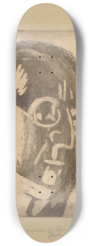 Ernst Ludwig Kirchner - Portrait Carl Hagemann 8.25 inch art skate deck