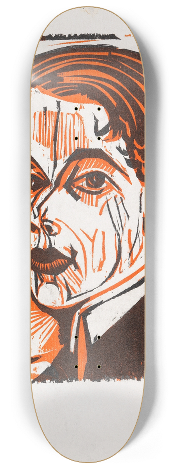 Ernst Ludwig Kirchner - Selbstbildnis mit Frauenprofil 8.25 inch art skate deck