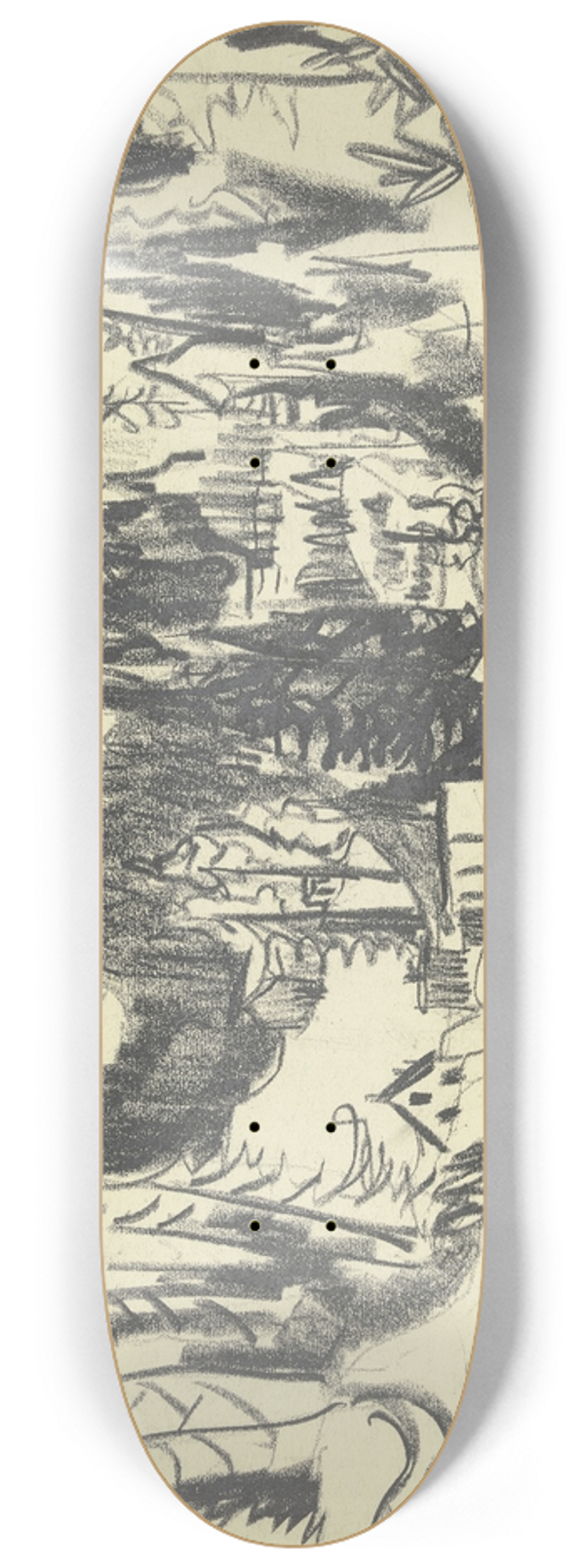 Ernst Ludwig Kirchner - Sertigtal 8.25 inch art skate deck
