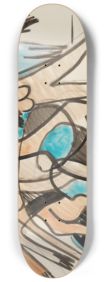 Ernst Ludwig Kirchner - Tanzgruppe 8.25 inch art skate deck