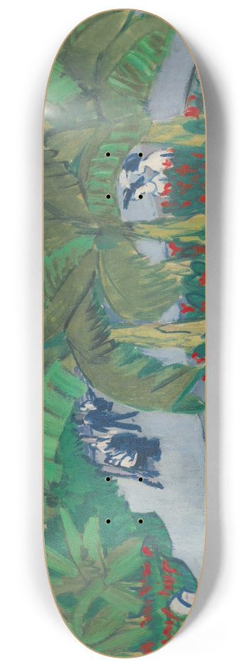 Ernst Ludwig Kirchner - The Bosquet; Albertplatz In Dresden 8.25 inch art skate deck