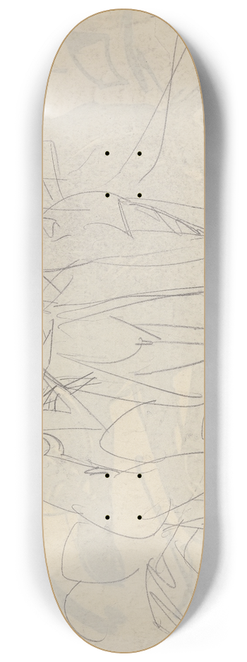 Ernst Ludwig Kirchner - Three standing nudes 8.25 inch art skate deck