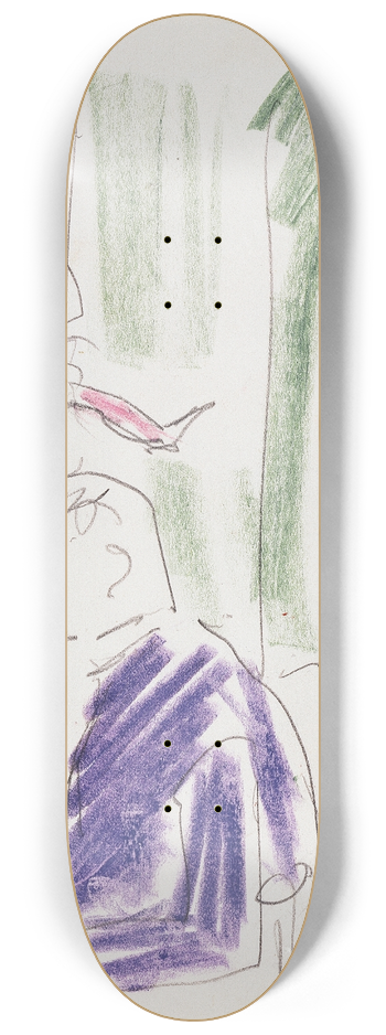 Ernst Ludwig Kirchner - Varit -Tnzerin und Klavierspieler 8.25 inch art skate deck