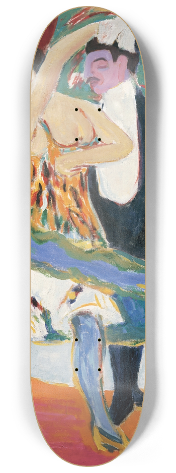 Ernst Ludwig Kirchner - Vaudeville Theater (English Dancing Couple) 8.25 inch art skate deck