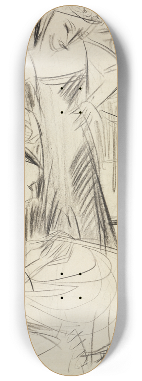 Ernst Ludwig Kirchner - Zwei Mdchen vor dem Haus 8.25 inch art skate deck