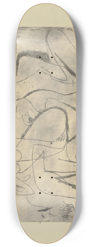 Ernst Ludwig Kirchner - Zwei sitzende Mdchen im Freien 8.25 inch art skate deck