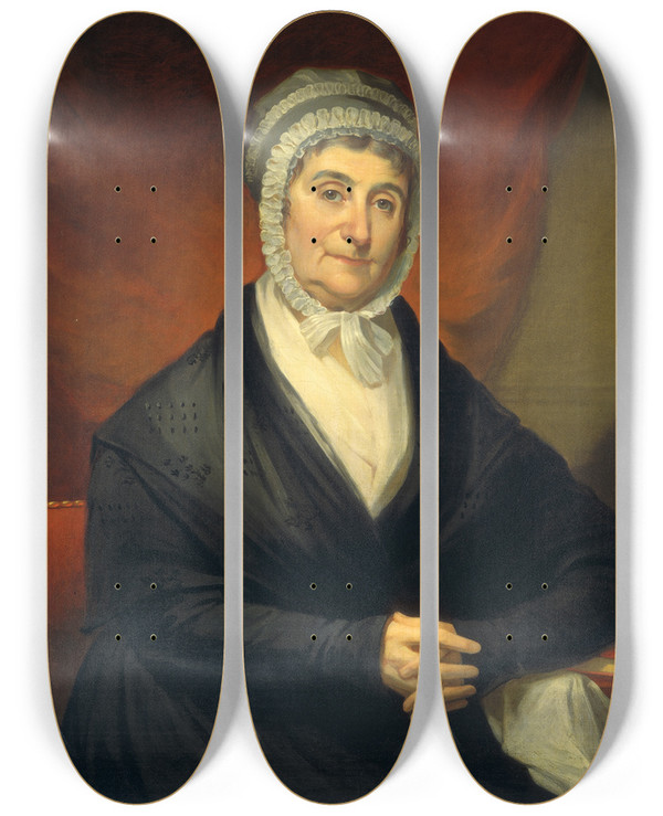 Triptych art skateboard deck of Jacob Eichholtz Ann Old Coleman Mrs Robert Coleman by Jacob Eichholtz (1776-1842)