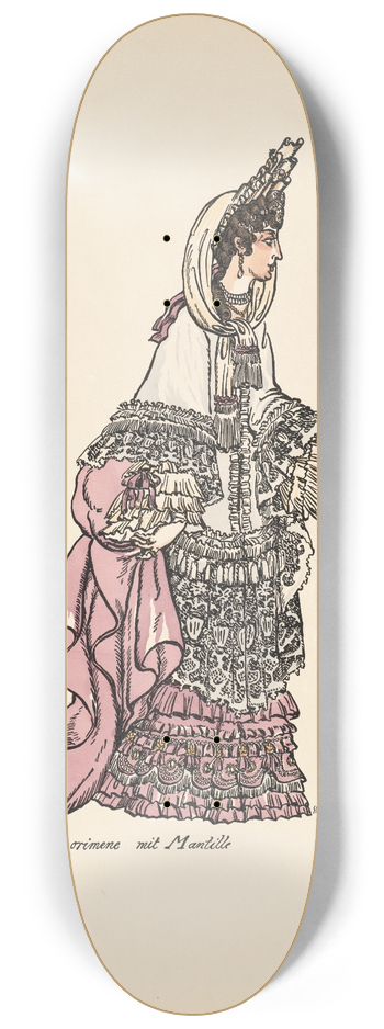 Ernst Stern - Dorimene mit Mantille 8.25 inch art skate deck