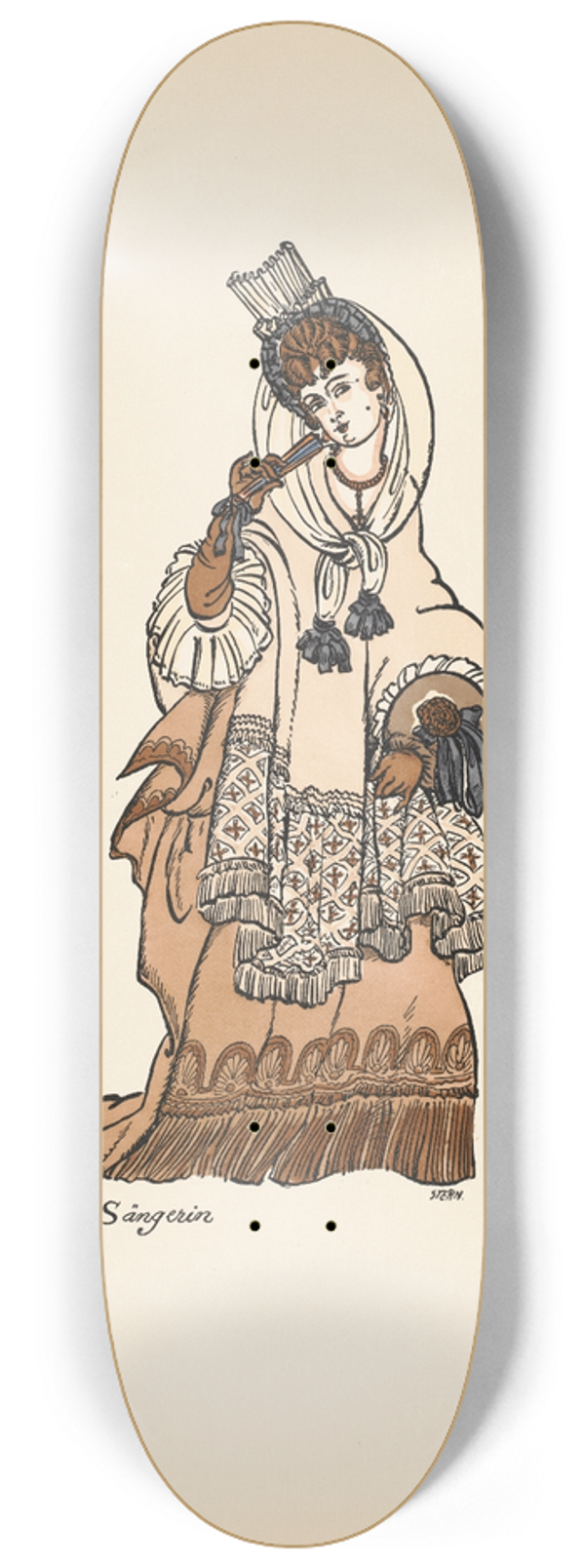 Ernst Stern - Dritte Sngerin 8.25 inch art skate deck