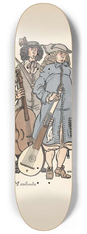 Ernst Stern - Musikanten 8.25 inch art skate deck
