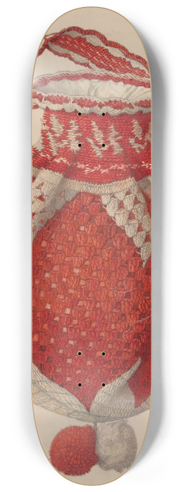 Erwin Schwabe - Crocheted Handbag 8.25 inch art skate deck