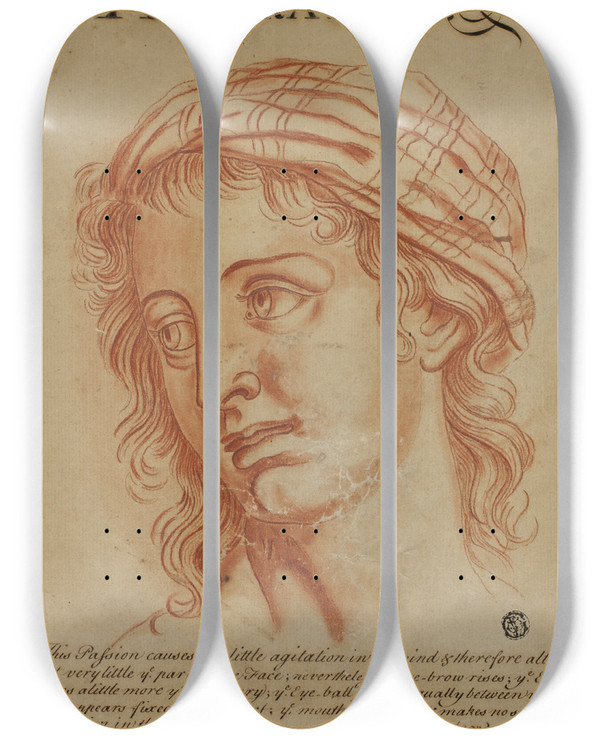 Triptych art skateboard deck of Eduardus Jacobus Admiration by Eduardus Jacobus (18-)