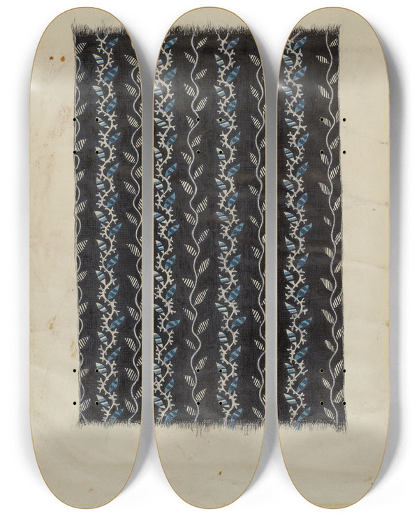 Triptych art skateboard deck of Grace Halpin Calico_2 by Grace Halpin