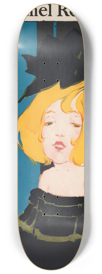 Ethel Reed - In childhoods country, by Louise Chandler Moulton 8.25 inch art skate deck