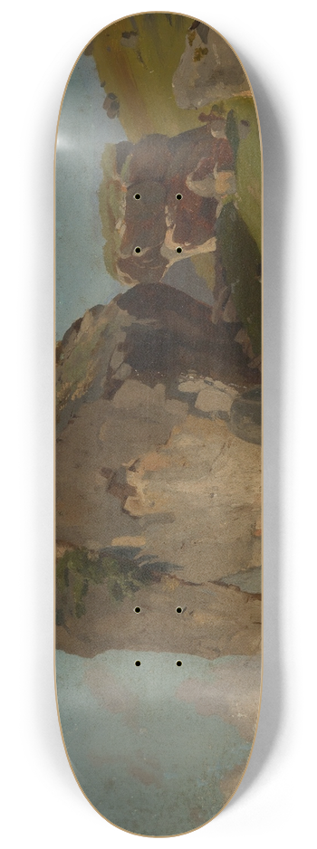 Eugen Bracht - Felsenstudie 8.25 inch art skate deck