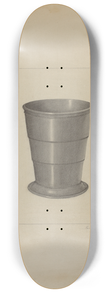 Eugene Barrell - Pewter Cup 8.25 inch art skate deck