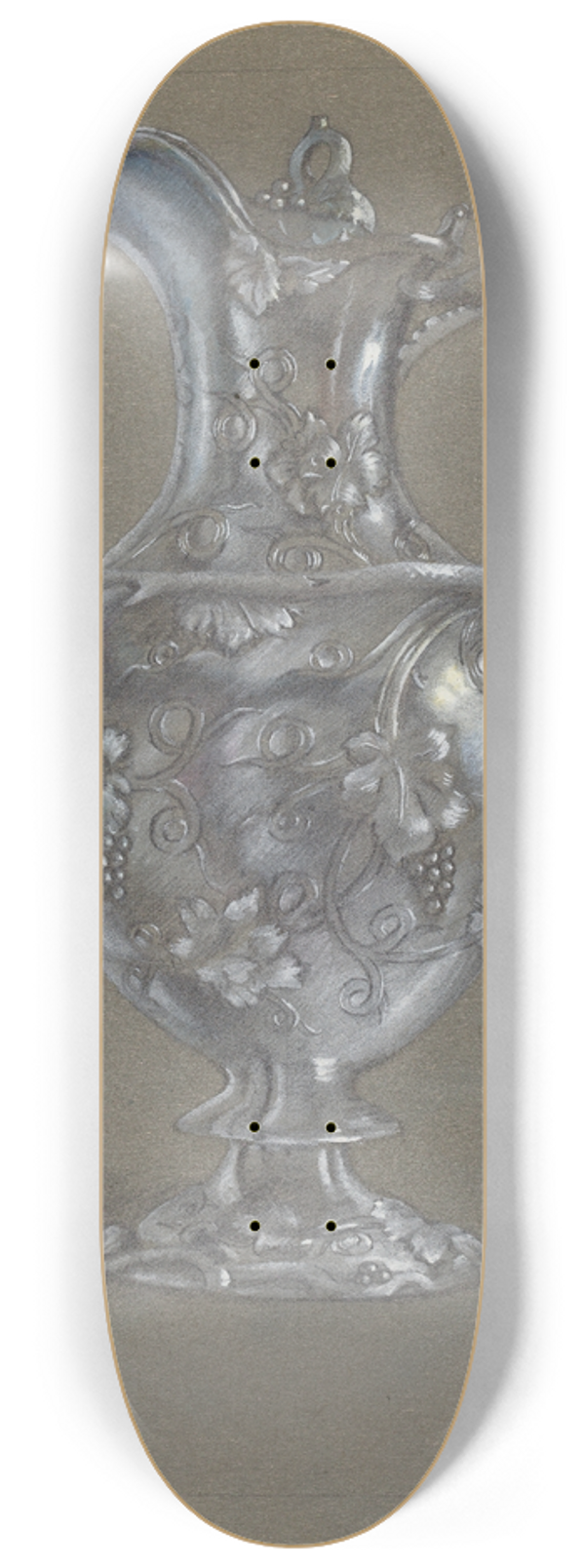 Eugene Barrell - Silver Creamer 8.25 inch art skate deck