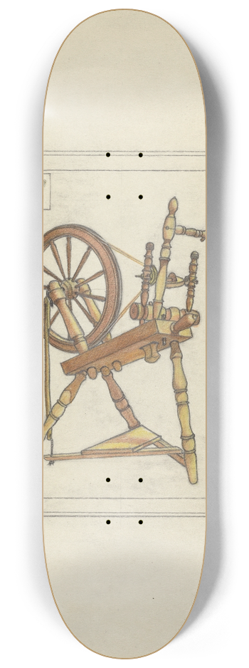 Eugene Barrell - Spinning Wheel 8.25 inch art skate deck