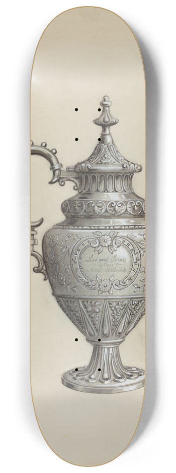 Eugene Croe - Silver Teapot 8.25 inch art skate deck