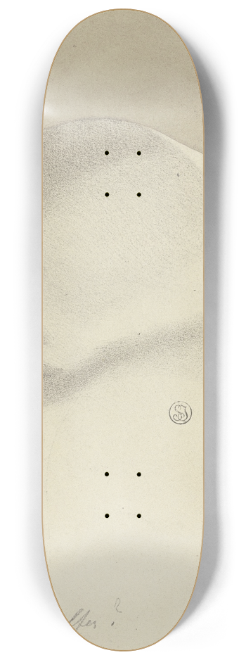 Eugen Eduard Schffer - Bust (fragment) 8.25 inch art skate deck