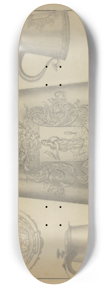 Eugene La Foret - Silver Tankard 8.25 inch art skate deck