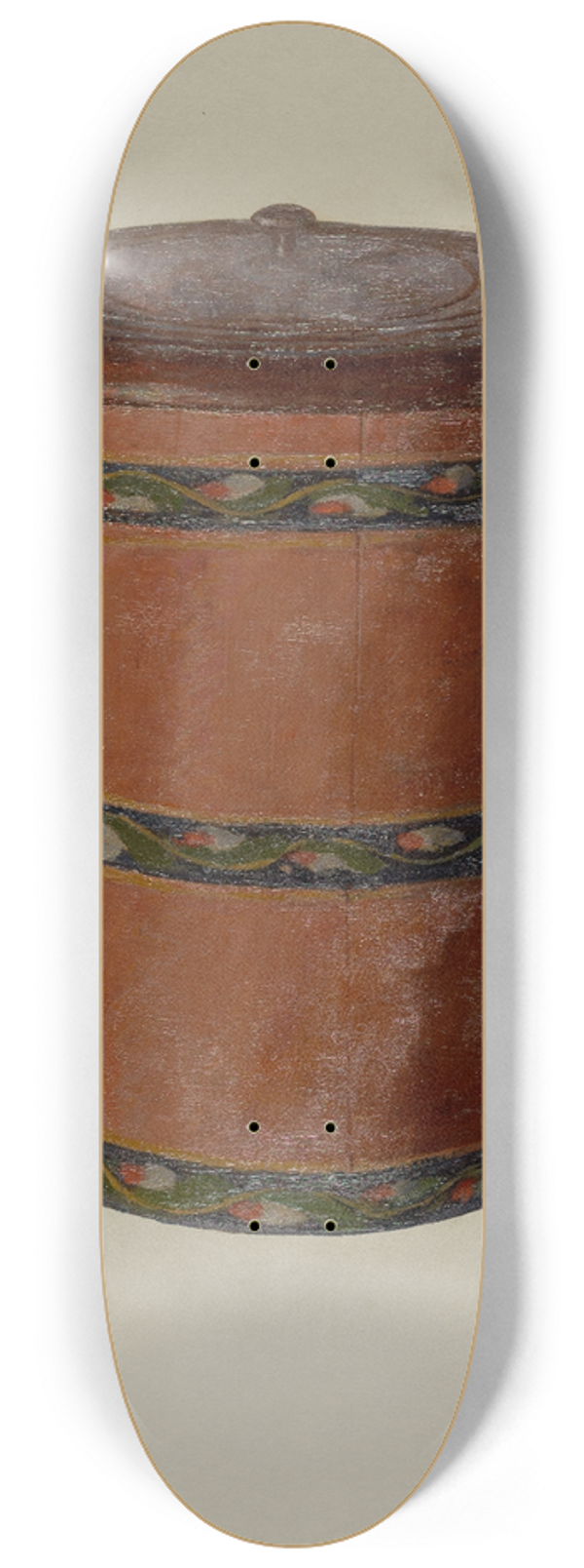 Eugene Shellady - Pa. German Pail and Cover 8.25 inch art skate deck