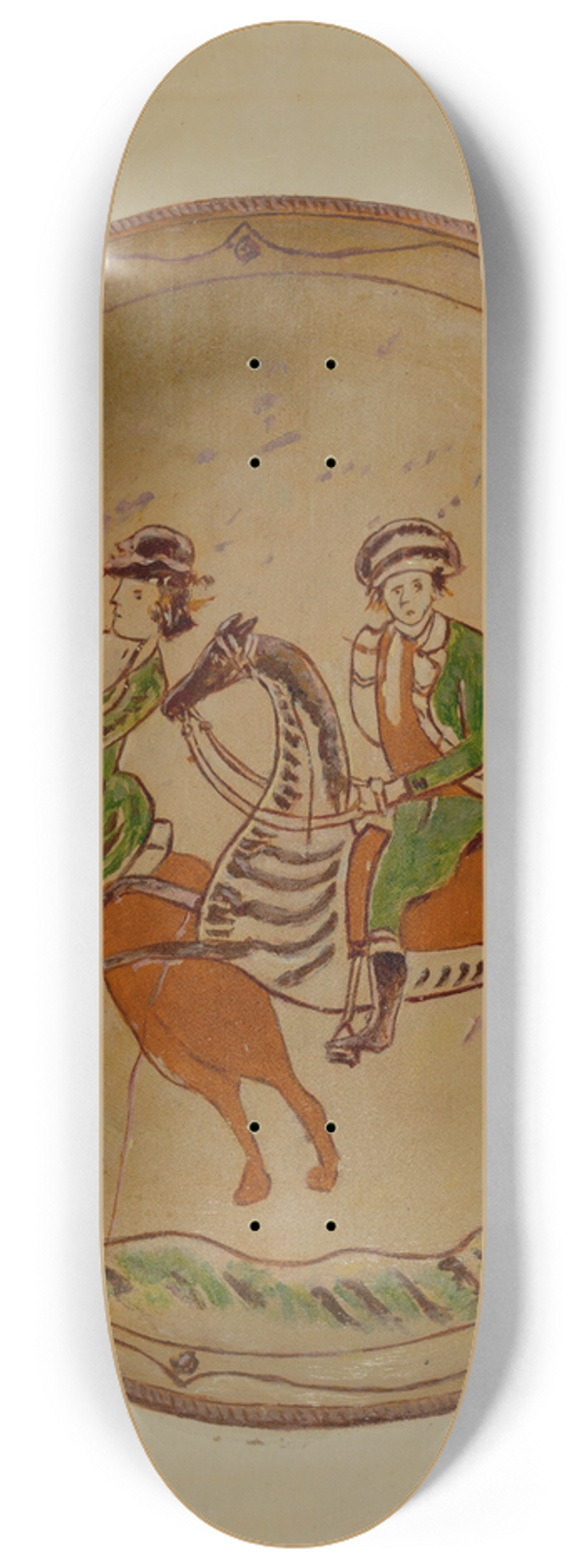 Eugene Shellady - Pa. German Plate 8.25 inch art skate deck