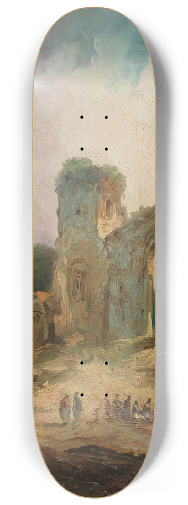 Eugenio Lucas Velzquez - Ruins 8.25 inch art skate deck