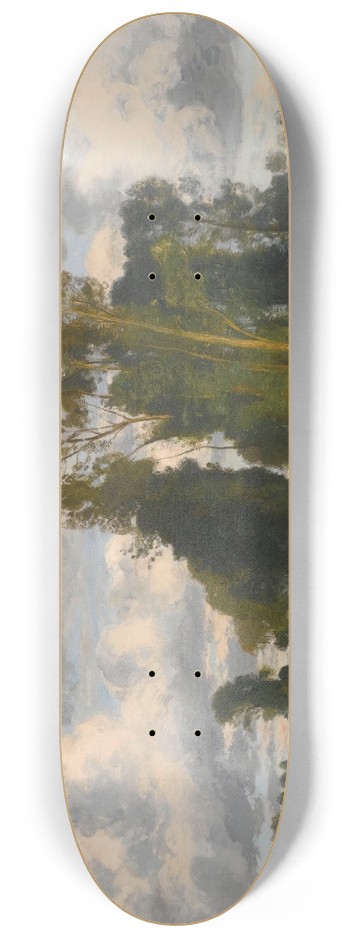 Eugen Jettel - Grazing Cows On A Meadow 8.25 inch art skate deck