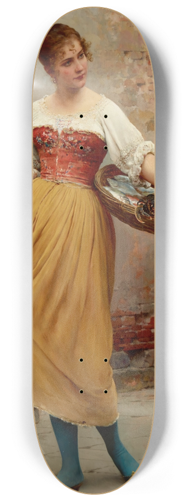 Eugen von Blaas - A Good Catch 8.25 inch art skate deck