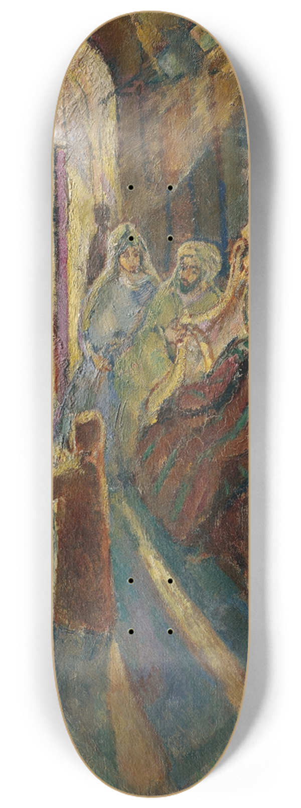 Eugen von Kahler - Bazar im Orient 8.25 inch art skate deck