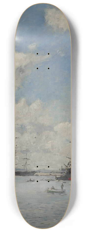 Eugne Boudin - Le Havre, le bassin de lEure 8.25 inch art skate deck