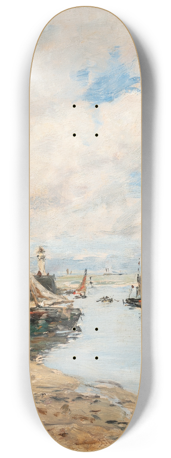 Eugne Boudin - Trouville, le lougre chou 8.25 inch art skate deck