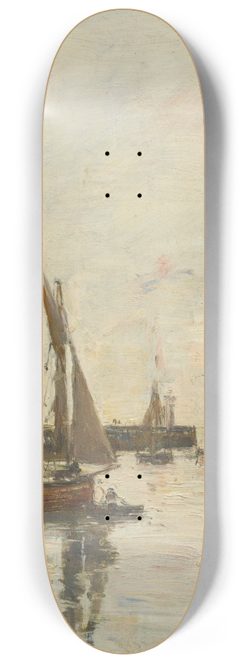 Eugne Boudin - Trouville, Les Jetes Mare Haute 8.25 inch art skate deck