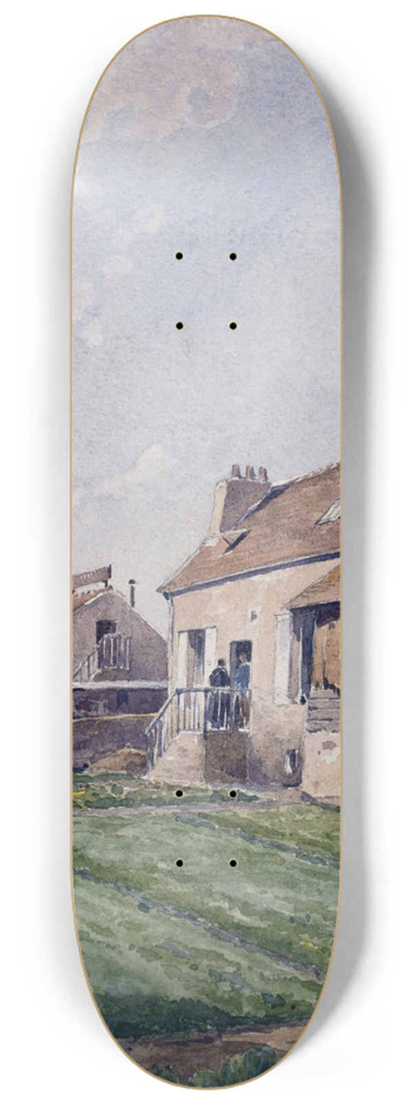 Eugne Bourgeois - Rue Montempoivre 8.25 inch art skate deck