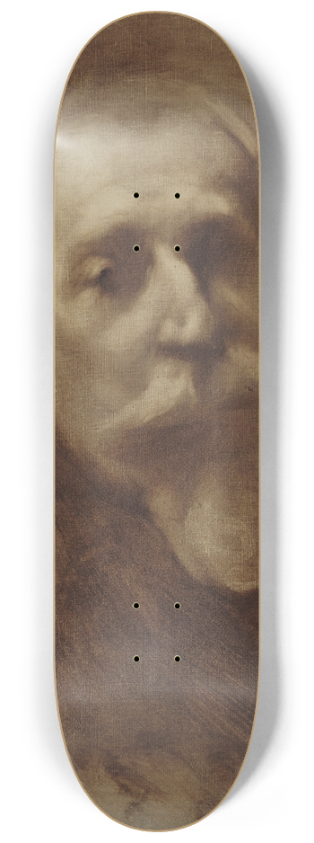Eugne Carriere - Portrait dAnatole France (1844-1924), crivain. 8.25 inch art skate deck