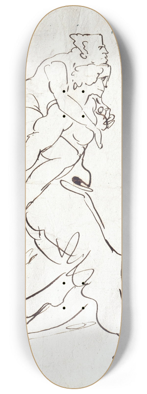 Eugne Delacroix - Aeneas and Anchises 8.25 inch art skate deck
