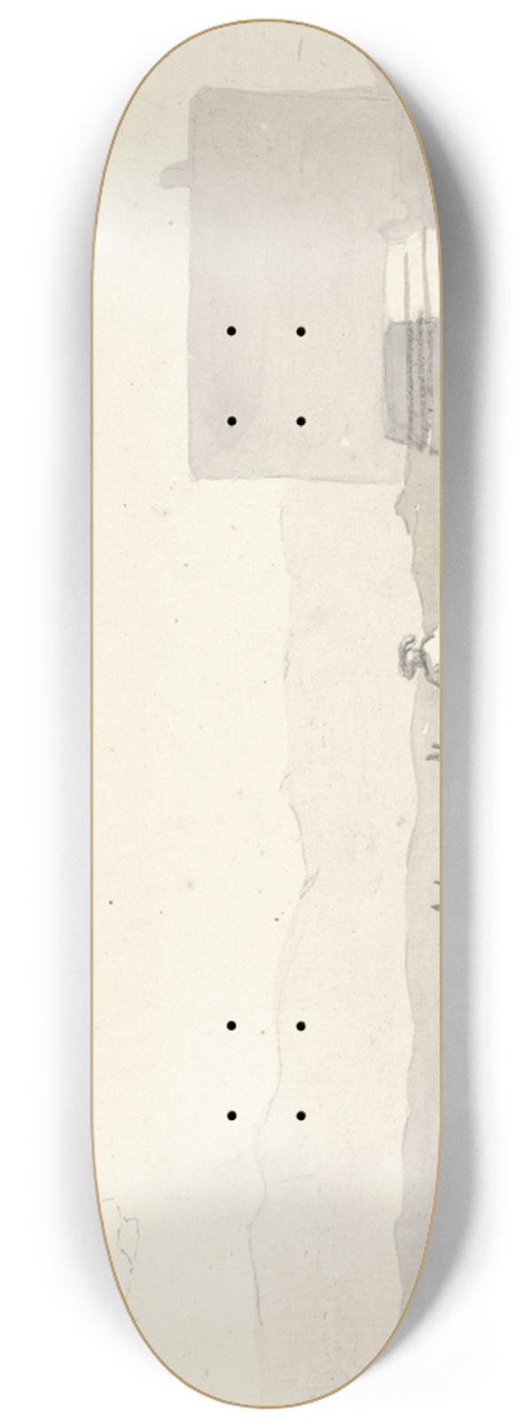 Abraham-Louis-Rodolphe Ducros - Halteplaats onderweg voor aankomst in Terracina 8.25 inch art skate deck