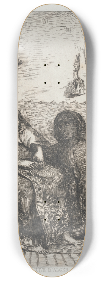 Eugne Delacroix - Juive dAlger 8.25 inch art skate deck