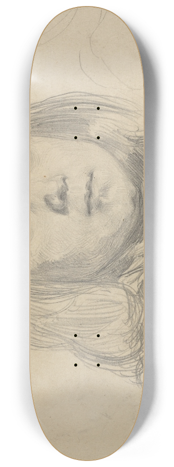 Eugne Delacroix - Portrait of a Child 8.25 inch art skate deck